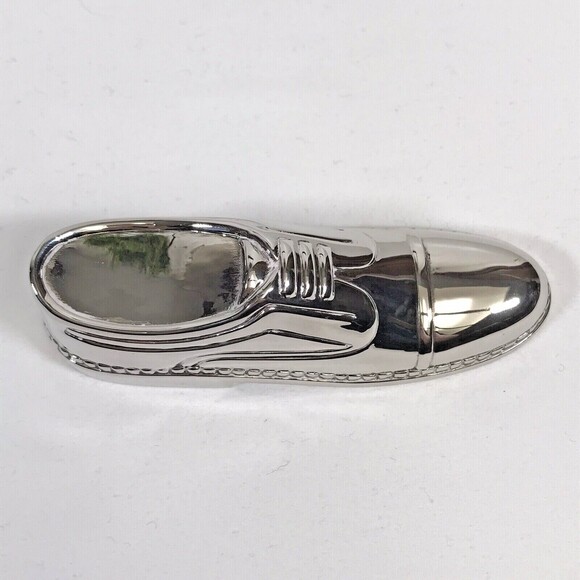 Men's Dress Shoe Silver Plate BOTTLE OPENER Barware Accessory Salesmen's Sample - Picture 3 of 6